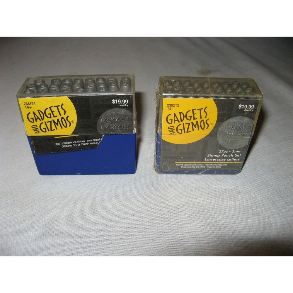 Gadgets And Gizmos Upper & Lower Case Stamp Punch Set 3mm SEE DESCRIPTION